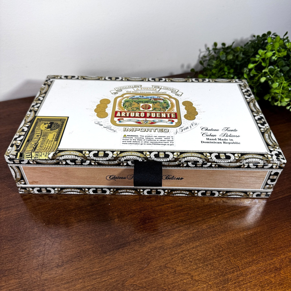 Arturo Fuente Chateau Fuente Belicoso Empty Cigar Box 11" x 6.5"